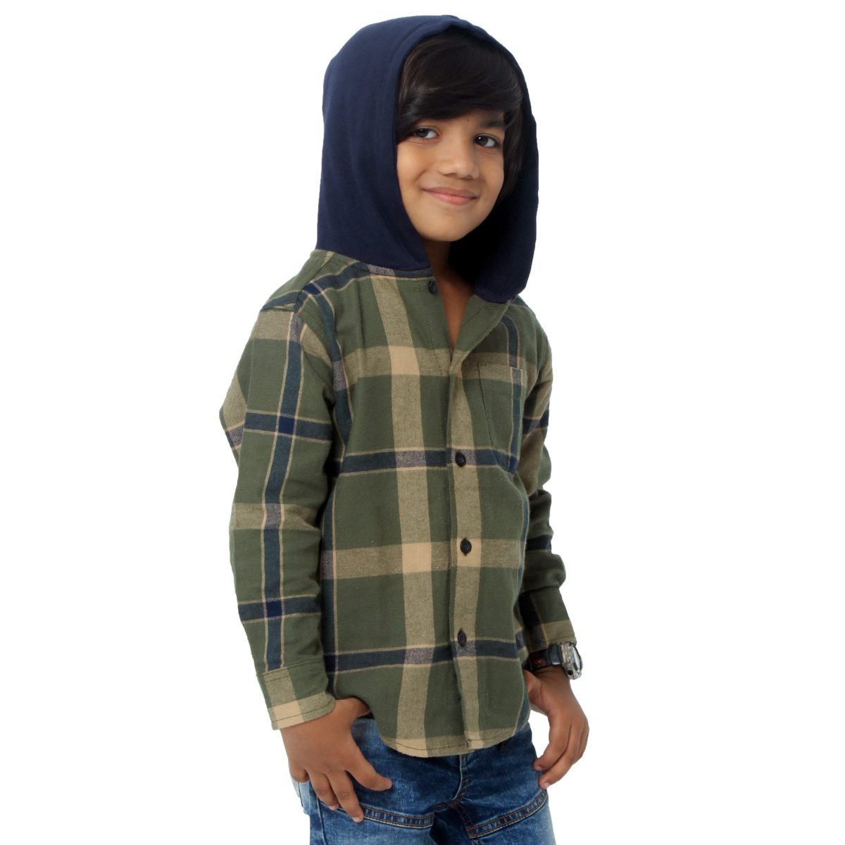 Flannel Hoodie shirt