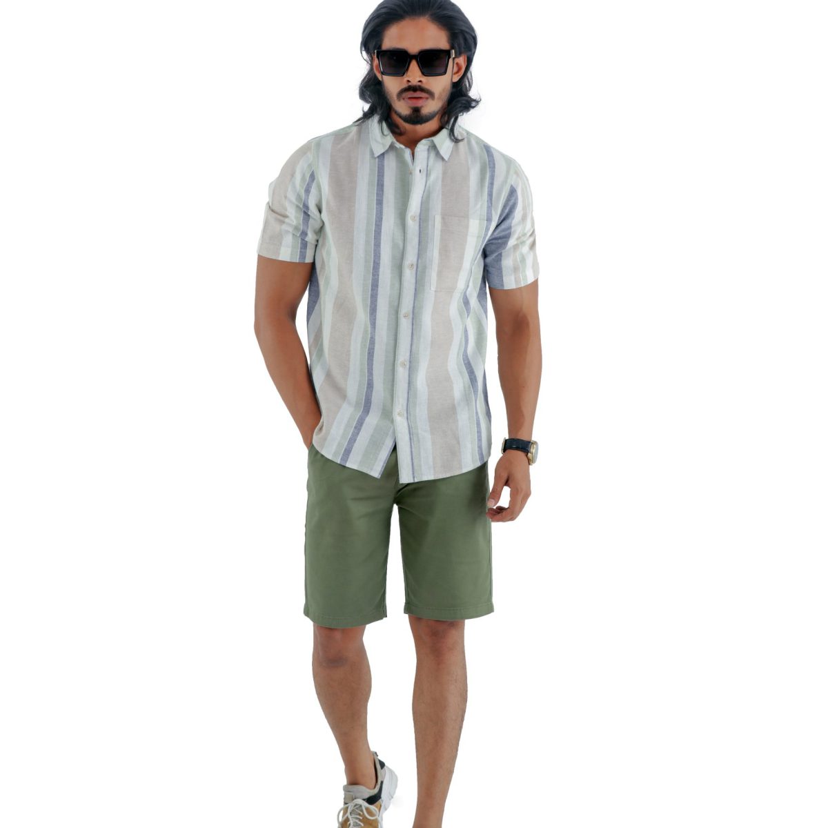 Short Sleeve shirt and Twill Chino Shorts