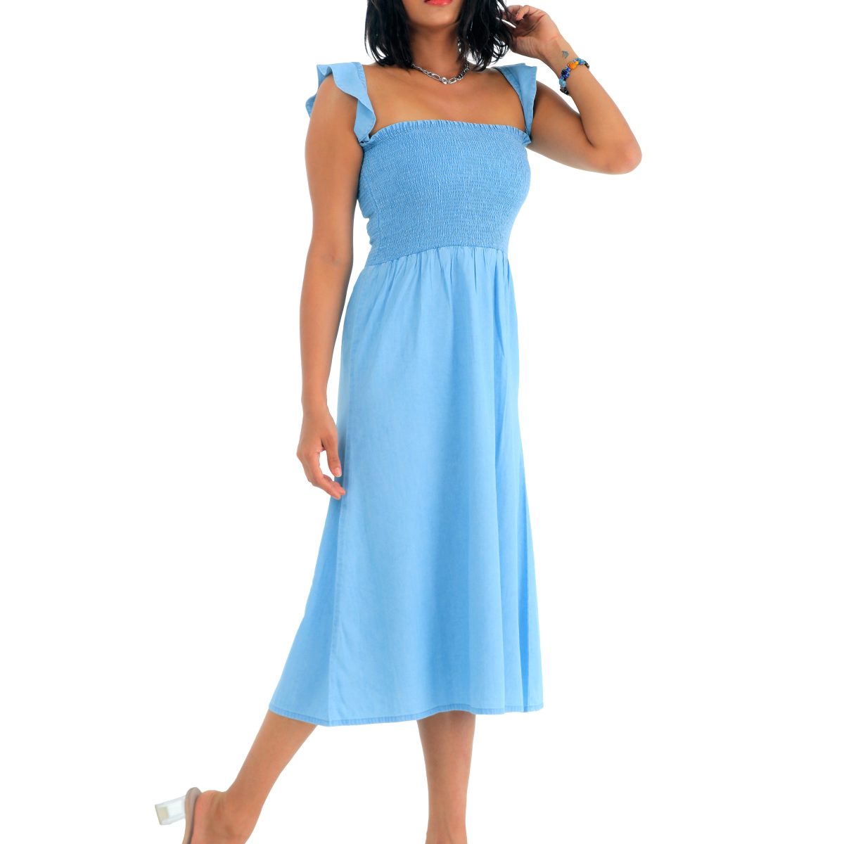 Long Dress with smocking detail