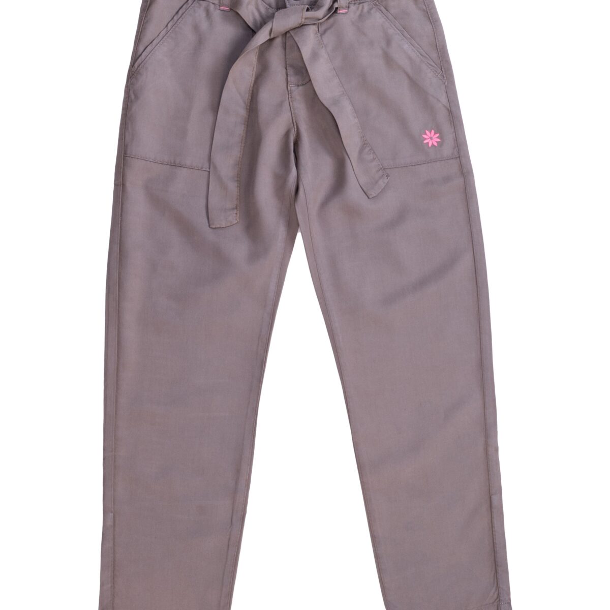 waist tie belted Long Pant